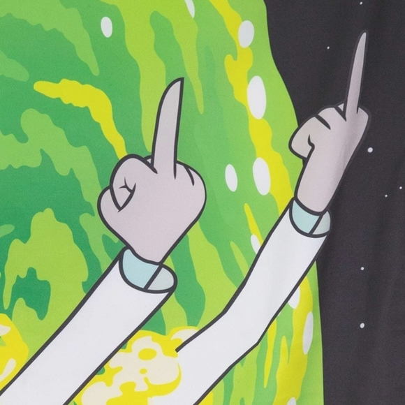 NWT! Rick & Morty Portal Flip 30 × 50 Flag Banner - Picture 1 of 3